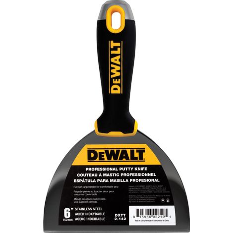 DeWALT Spachtel Malerspachtel 152mm/ 6" Trockenbau Soft Griff PROFI 2-142