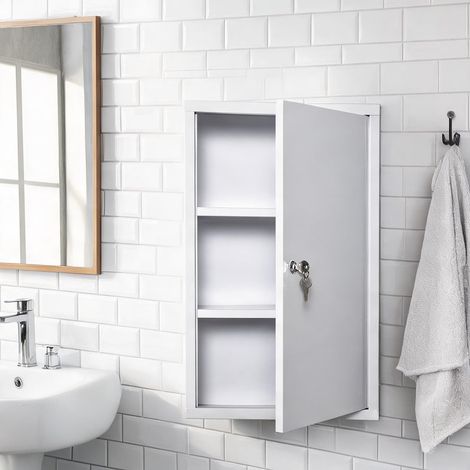 Meuble de salle de bain bianco en acciaio 40 x 18 x 60 cm (1/5)