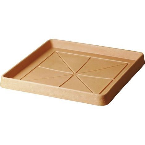Blumen- und Pflanzentopf Untersetzer ''Quadro classic'' für Außenbereich -30 cm / Antik