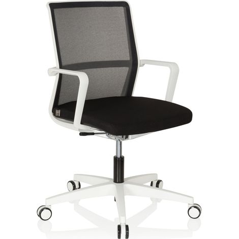 Chaise de bureau / chaise bureau MOVE-TEC NET 3D tissu maille blanc / noir hjh OFFICE (1/2)