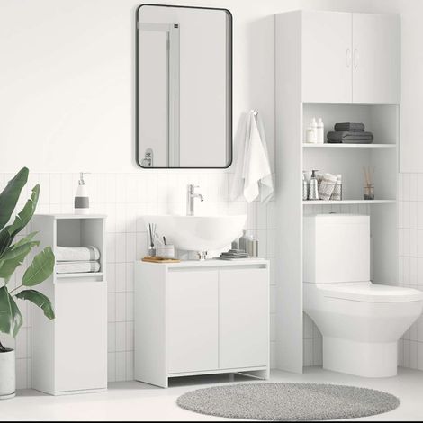 Armario de baño madera contrachapada 60x33x61 cm