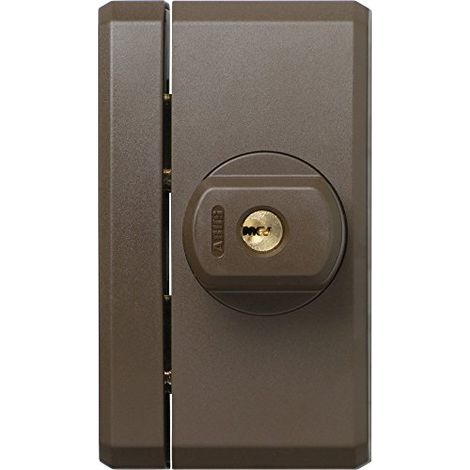 Abus Fts96 Al0145 Serratura con Blocco, Blocco per Finestre con Doppio Chiavistello a Incastro, Chiusura con Chiave, Livello di Sicurezza: 10, 31746, Marrone (1/4)