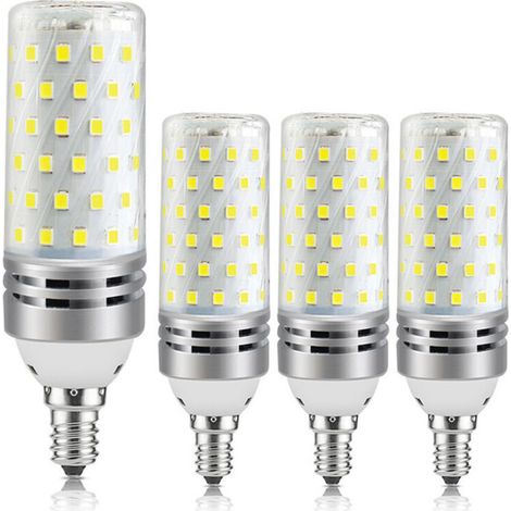 Ampoule LED 16W Blanc Chaud 3000K, équivalent halogène 100W 120W, 1600LM, lampe 360°, non dimmable, ampoule bougie LED E14, classe A +4] (1/4)