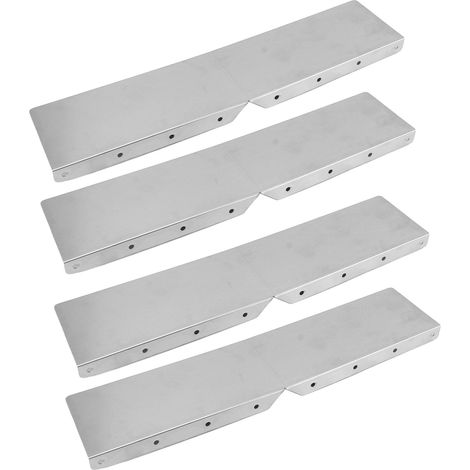 Lot de 4 protège-gouttières en aluminium pour toitures en bardeaux, angles de gouttières. (1/5)
