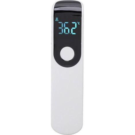 Bardusch - Thermomètre frontal numérique portable sans contact avec pistolet de température infrarouge pour hôtels et maisons, blanc (1/4)