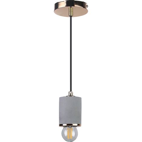 Lampada a soffitto - Lampada a sospensione - Metallo e cemento - Felippo Oro