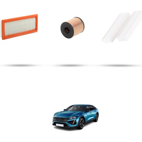 Kit tagliando 3 filtri compatibile con Peugeot 408 II 1.6 hybrid 165kw dal 2022 (1/5)