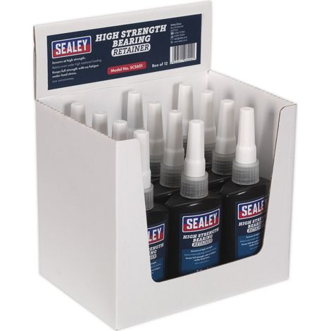Sealey SCS601 High Strength Bearing Fit Retainer 50ml - Pack of 12