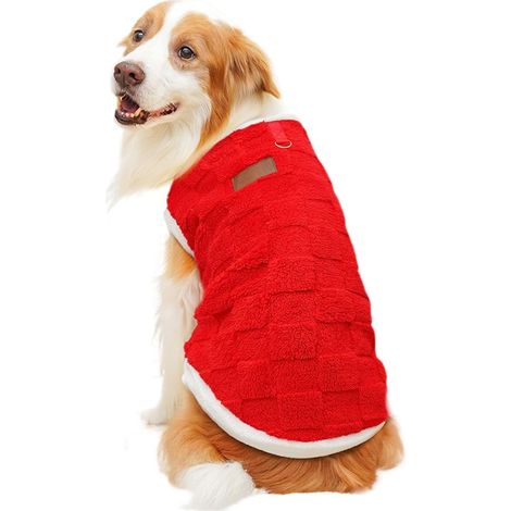 Pull pour Chien, Pulls pour Chiens Manteaux pour Temps Froid pour Chien en Peluche Vêtements pour Animaux de Compagnie par Temps Froid, Manteau pour Chats, Pyjama, Gilet d'hiver pour
