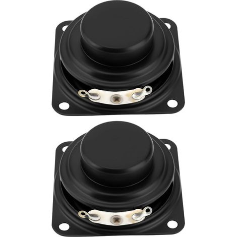 Set mit 2 Mini-Quadrat-Lautsprechern, 40-mm-Innenmagnetlautsprecher, 4–5-W-Breitbandhorn für Walkie-Talkies und Bluetooth-Audio