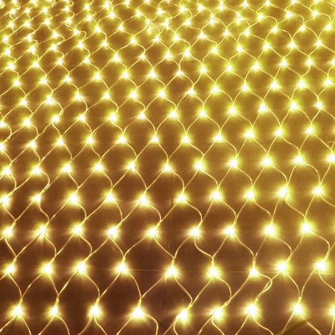lumières Festival Lanterne Solaire, LED Filets de pêche au Filet Lampe lumières, éclairage ambiant extérieur imperméable à l'eau, terrasse extérieure, Car la Rue 3 x 2 m Sunflower (1/2)