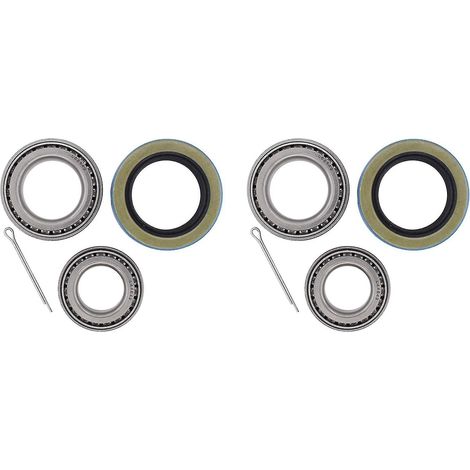Kit de 2 roulements de moyeu de remorque pour essieu 3500, axe de 1,719 pouce, 84 L68149 L44649 (1/5)
