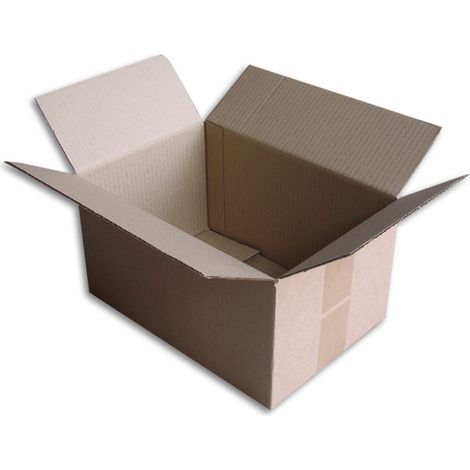 Lot de 50 boîtes carton 300x200x160 mm – Caisse américaine simple cannelure – 100% recyclable – Pour expéditions et rangements – Enveloppebulle (1/3)