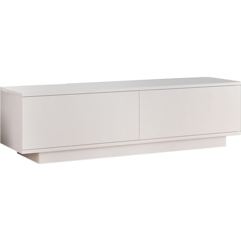 Meuble TV en bois "FN1" - 140 x 35 x 38 cm - Blanc (1/4)