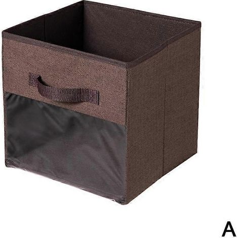 Boîte de rangement transparente non tissée pour tiroirs, idéale pour la chambre, le placard, les sous-vêtements, les jouets de finition ou comme boîte de rangement de bureau.