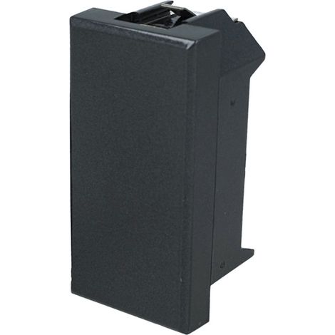 Copriforo Falso Polo Tappo 1M 1 Pezzi Nero Antracite Compatibile Bticino Axolute SD20000 (1/3)