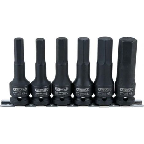 Kstools Set di bussole PRO 4 pezzi brunitura acciaio