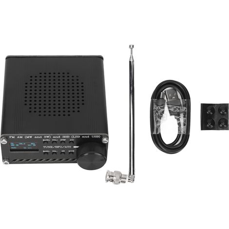 Récepteur radio multibande en alliage d'aluminium FM AM (MW SW) SSB (LSB USB) Scanner de fréquence pour usage extérieur à domicile (1/5)