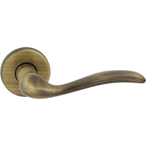 Domino poignee de porte tuluza r m3 poignee sans rosace bronze