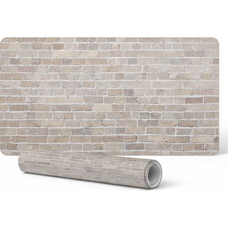 Alfombrilla antideslizante para escritorio de oficina, dise帽o retro de pared de ladrillo, 90 x 45 cm.