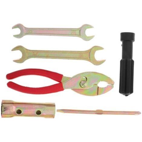 Kit D'entretien Moto Compact 10 Pièces Avec Pinces, Tournevis Et Extracteur De Bouchon, Outils Portables Pour Réparation Rapide Et Maintenance De Véhicules Motorisés (1/4)