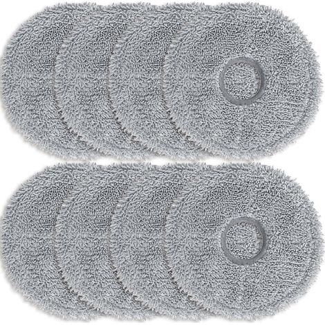 8 Stück Mikrofaser Wischpads für Dreame L10s Ultra / L10 Ultra / L20 Ultra / L10s Pro Ultra Heat / L40 / L40s / X50 / X40 & Xiaomi X10+ / X20+ Saugroboter Nasses Ersatzmopptücher Zubehör (1/5)