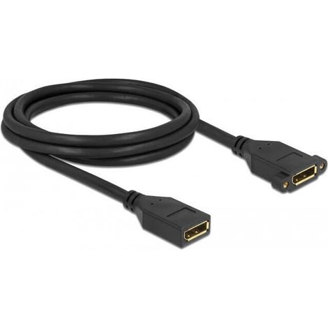 Delock displayport 1.2 cable hembra a hembra para instalaciÓn 4k 60 hz 2 m (1/3)