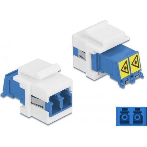 DELOCK MODULE KEYSTONE LC DUPLEX FEMELLE VERS LC DUPLEX FEMELLE 86834