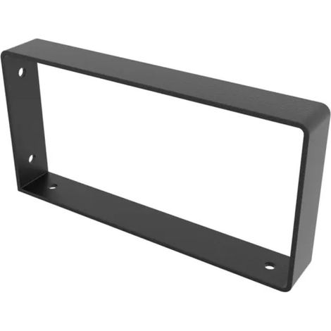 Soporte de estilo industrial en acero negro mate, H.10.6 x D.21 cm REI