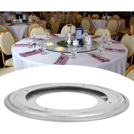 Plateau tournant rond creux de 20 cm avec base pivotante pour tabouret, chaise ou étagère, idéal pour bar à domicile. (1/5)