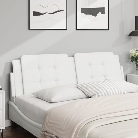 Kopfteil-Kissen "Zadar" Weiß 152 cm Kunstleder vidaXL (1/5)