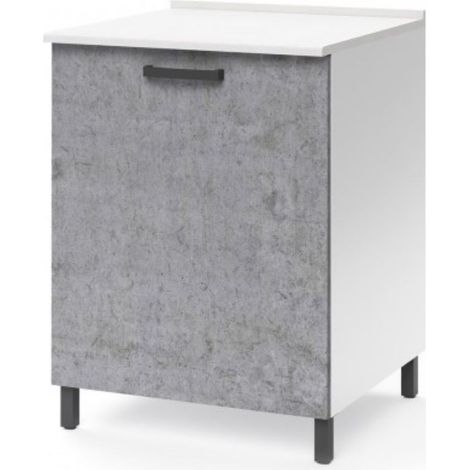 Base per cucina grigio cemento 1 anta Cm 60x50xH 85 (1/2)