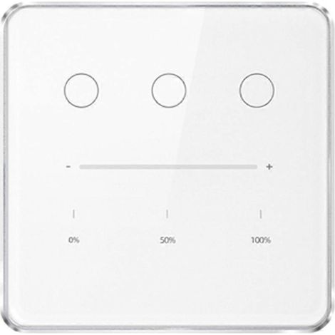 Tuya Zigbee 3-Wege-Dimmerschalter, kompatibel mit der Tuya/Smart Life App, Fernbedienung, US- und EU-Standards, prozentuale Dimmfunktion (A) (1/5)