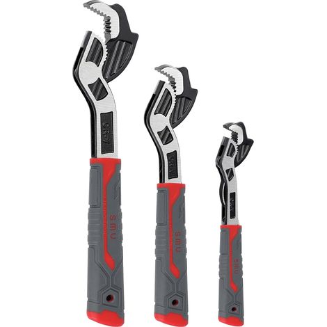 3Pcs Adjustable Universal Pipe Wrench, 6 "8" 10 " Self-Locking Wrench Set (1/5)