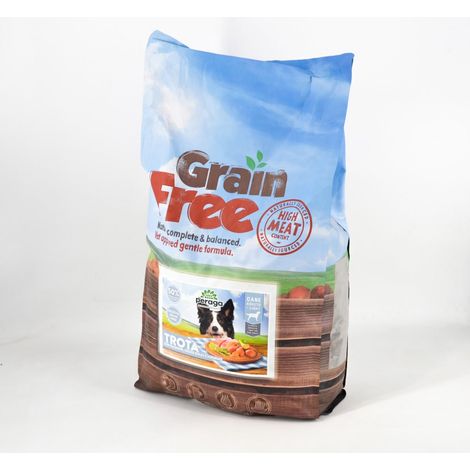 LIGHT - CROCCHETTE PERAGA GRAIN FREE PER CANE ADULTO 12KG TROTA (1/2)