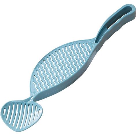 Filtre de machine à laver le riz, artefact de nettoyage du riz, cuillère à riz, tamis à riz, égouttoir (bleu) (1/3)