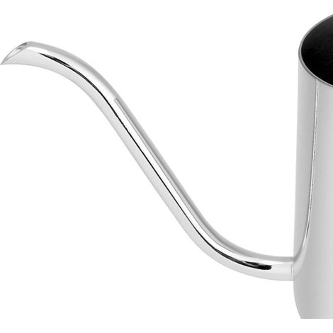 Cafetière en acier inoxydable avec long bec verseur en col de cygne, théière et accessoires (argent, 250 ml) (1/5)