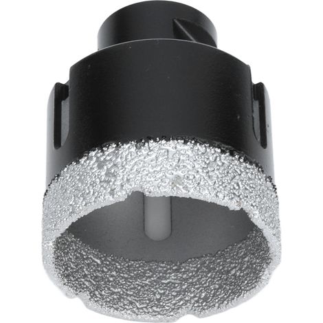 Foret diamanté brasé sous vide, scie cloche pour marbre M14, noir, 50 mm