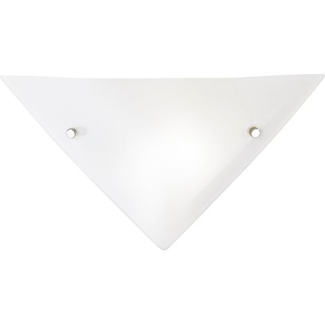 "Applique OSIRIDE in vetro bianco 30x30 cm."