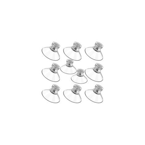 Juego de 10 ventosas roscadas de PVC (25 mm) para colgar y fijar cortinas aislantes para autocaravanas, coches y furgonetas. - Crezuo (1/4)
