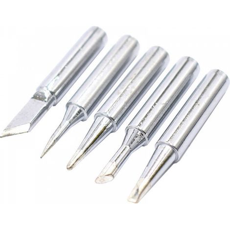 Pointes de fer à souder en argent, paquet de 5 (I+B+K+2.4D+3C), pointes de soudage, pointes de soudage et pointes de rechange. (1/5)
