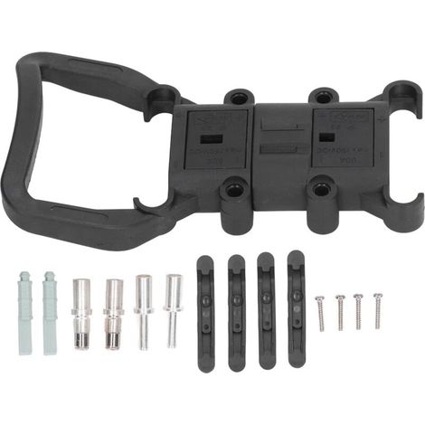 Connecteur d'alimentation pour Chariot élévateur, Jeu de Fiches de de Batterie à Déconnexion Rapide 80 A avec Borne pour Treuils, Camions, Chariots élévateurs électriques
