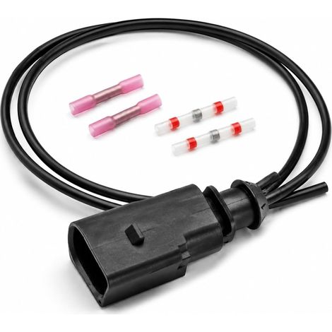 Réparation Prise de Capteur Connecteur ABS ESP, Capteur de Température Terminal de Connecteur de Harnais Compatible avec Volkswagen Connecteur Capteur de Pression, 1J0973802 (1/5)