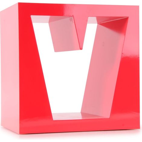 Raumtrenner Holzregal Wandregal MDF Wohnzimmerregal Ablage BHP Love B421016-5