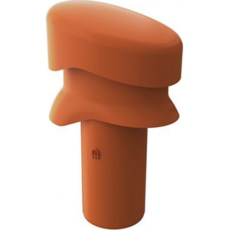 Be-/Entlüfterrohr DN110 Kurz Rot für senkrechten Einbau (1/2)