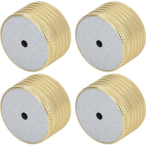 Piedini di supporto per struttura letto in lega di alluminio, 4 pezzi, rialzi per mobili per divano, tavolo e sedia, altezza regolabile da 23 a 37 mm, oro lucido. (1/5)