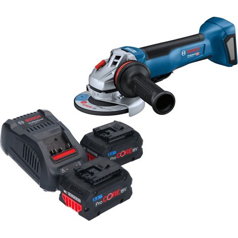 Smerigliatrice angolare a batteria Bosch GWS 18V-10 P Professional 18 V 125 mm Brushless + 2 batterie ProCORE da 8,0 Ah + caricabatterie (1/5)