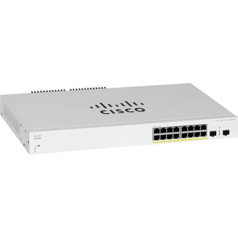 CBS220-16P-2G-EU Business Switching CBS220 Smart 16-port Gigabit PoE 130W 2x1G SFP uplink (1/5)