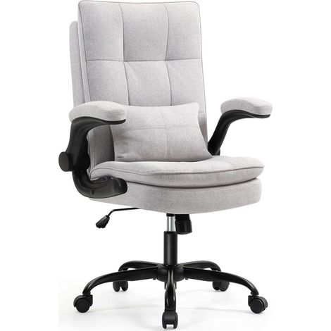 Bürostuhl Ergonomisch Drehstuhl Höhenverstellbar Aktualisierung Grau (1/5)