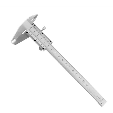 Outil de mesure micrométrique à pied à coulisse en au carbone de précision 0-150mm 150mm Acier (1/5)